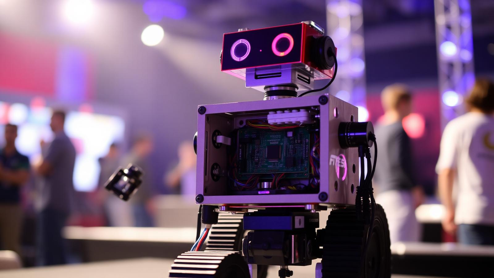 TEKNOFEST yarışmasında öğrenci robotu içinde özel tasarım kontrol PCB'si