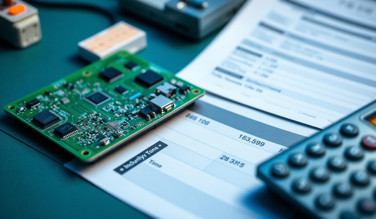 PCB dizgi maliyet hesabı: devre kartı, fiyat teklifi çıktısı ve hesap makinesi